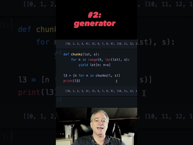 TWO ways to split Python list into equally size chunks 🐍 #shorts