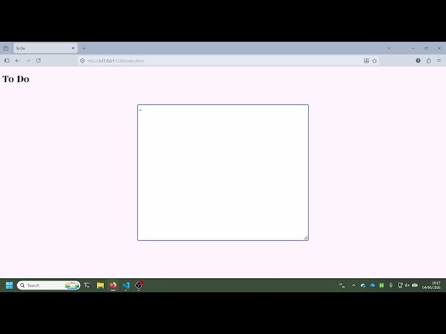 Making a to do list in static HTML