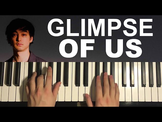 Joji - Glimpse of Us (Piano Tutorial Lesson)
