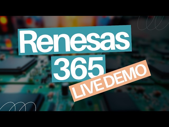 Inside Renesas 365 & Model-Based System Engineering
