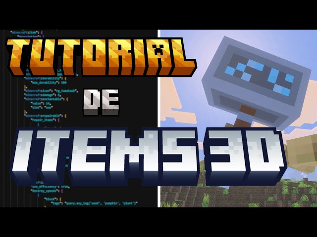 Como Hacer ITEMS 3D en MINECRAFT BEDROCK super FACIL!!