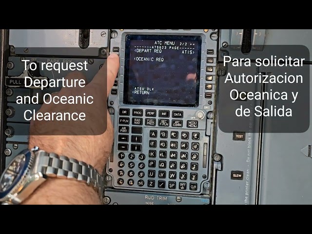 CPDLC usage A330, Uso del CPDLC A330