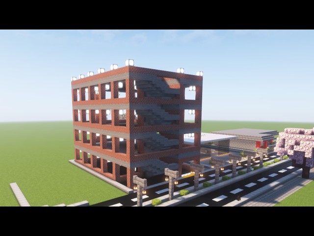 Modern Multi-Story Parking Garage Build in 1 Minute!