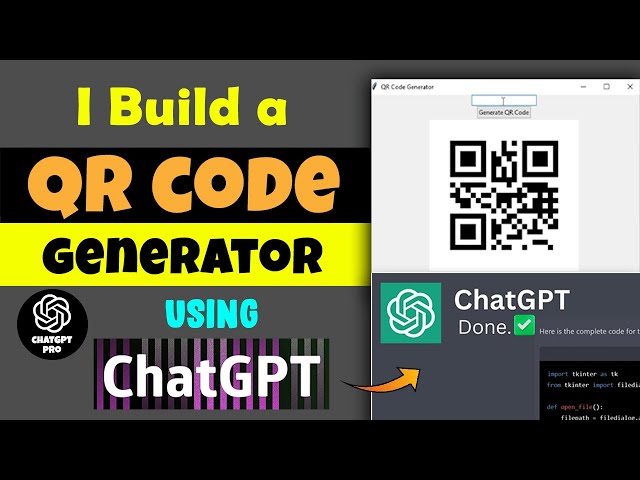 Build a QR Code Generator App using ChatGPT in less than 1 Minute!!! #chatgpt #openai