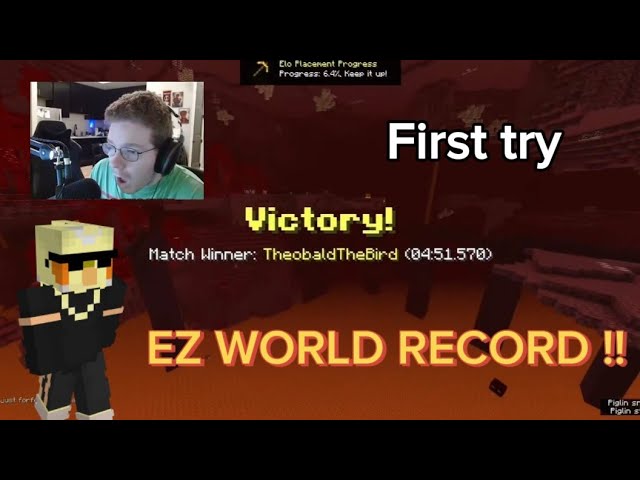 TheoBaldTheBird beats speedrunning world record first try