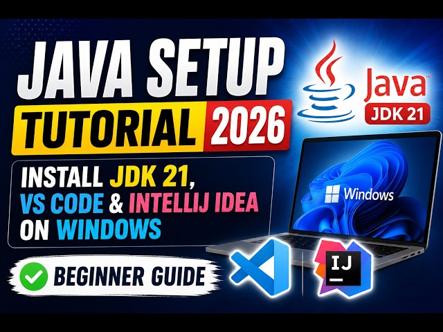 Install Java JDK 21 in 5 Minutes (Windows 10/11)