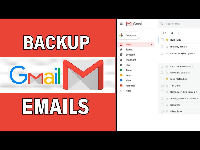 How to Backup Gmail | Download All Gmail Emails (2025)