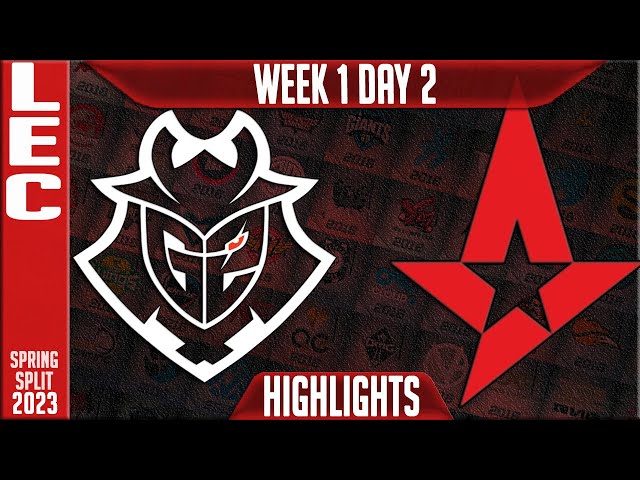 G2 vs AST Highlights | LEC Spring 2023 W1D2 | G2 Esports vs Astralis