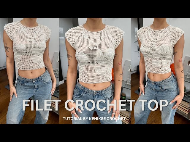 Crochet filet top tutorial I beginner friendly
