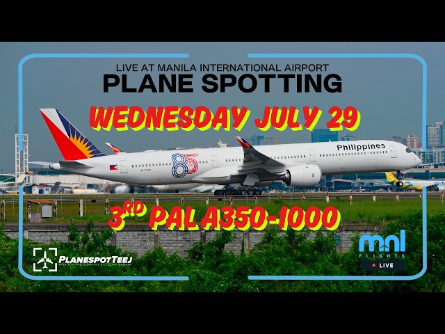 🔴 LIVE Rainy Manila Airport | Real ATC + Close Up Plane Spotting | RPLL | 7/29/26
