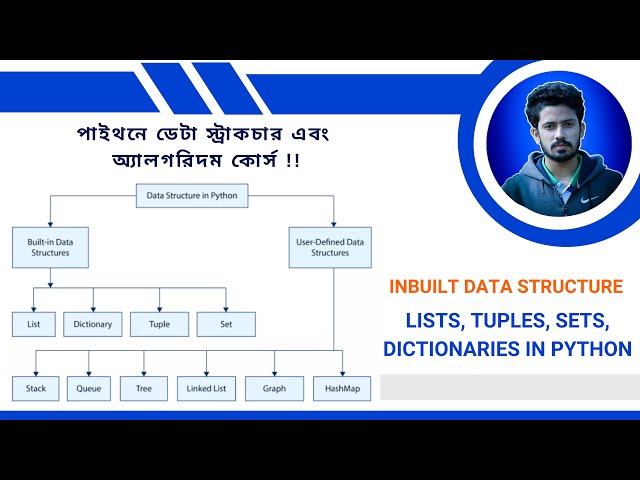 2. Data Structure & Algorithm in Python (🇧🇩) | Inbuilt Data Structure - List, Tuple, Set, Dictionary