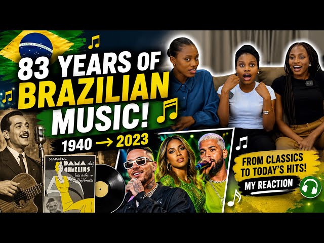 Reaction To Most Popular Songs in Brazil 🇧🇷🎶 [1940–2023]
