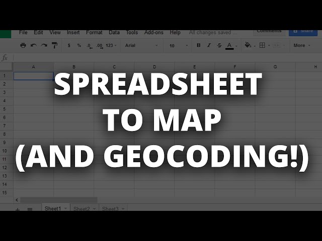 Connecting Google Sheets to your map (and geocoding addresses!)