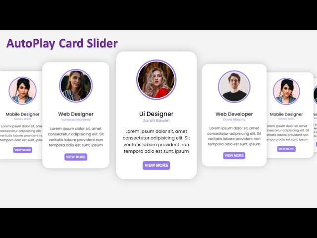 How to Make a Card Slider in HTML, CSS & JavaScript | AutoPlay Slider