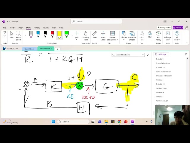 Control Theory MA3005 Tutorial 2 Block Diagrams