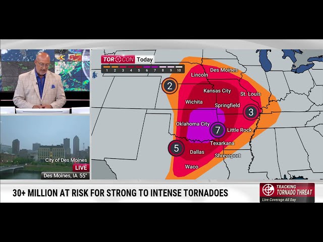 Severe Weather Threat Returns to Storm-Weary Central U.S. (5/19/25)