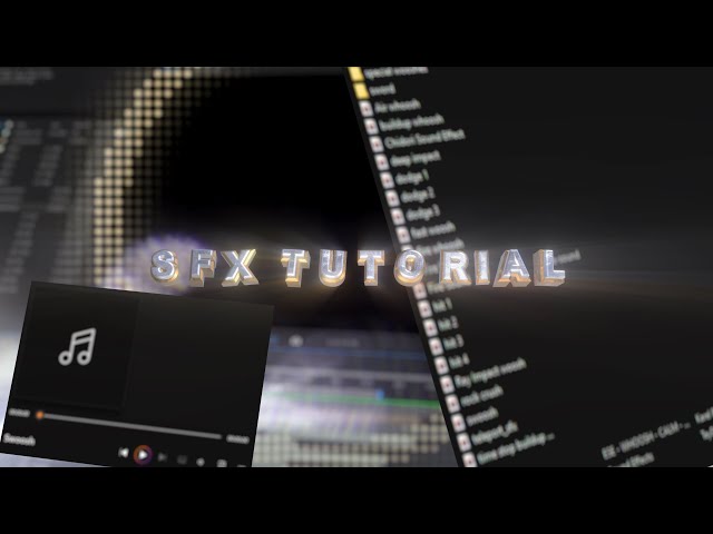 Sound Effect {SFX} Tutorial | for Flow/AMV edits