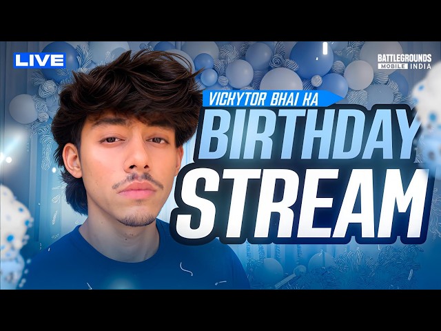 🎂BIRTHDAY SPECIAL- AAJ MAI INSTALLL HOGYA💀 | VICKYTOR is LIVE w/ BGMI🔥 #bgmilive