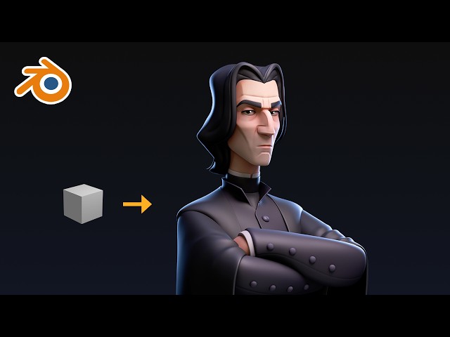 Stylized Character in Blender 3D Timelapse