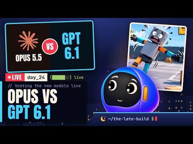 Day 24: GPT 6.1 vs Opus 5.5 Testing + Nodal Release Prep + Blunder Blender | Vibe Coding LIVE