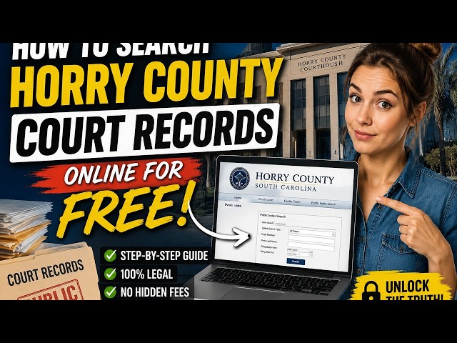 How to search Horry County court records online for free