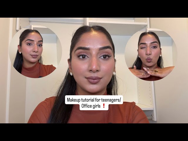 Simple makeup for office wear and teenagers🥰 Full tutorial #makeup #beautytutorial 
