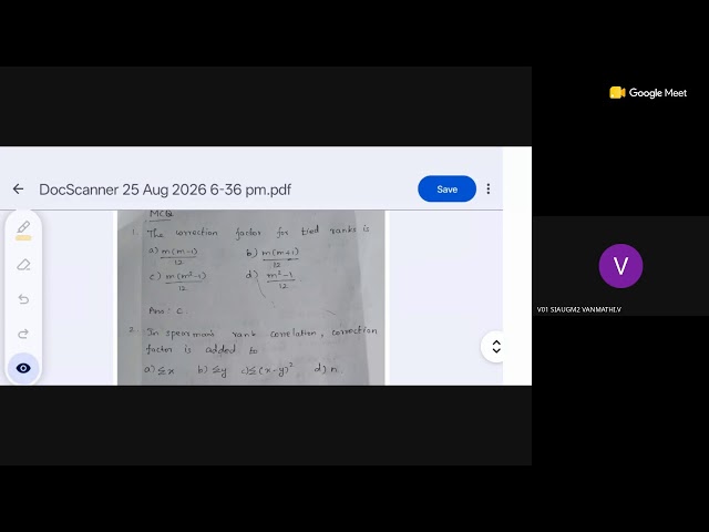 Revision class statisticsb27.8.26  - UG TRB Maths 2