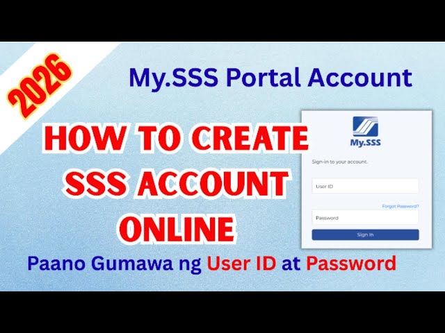 👉 Paano Gumawa ng SSS Account Online | Step-by-Step Tutorial (Tagalog)
