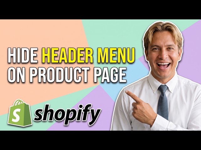 How To Hide Header Menu On Product Page Only In Shopify (Easy Guide)
