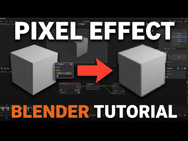 How to Add Real-Time Pixel Effect in Blender