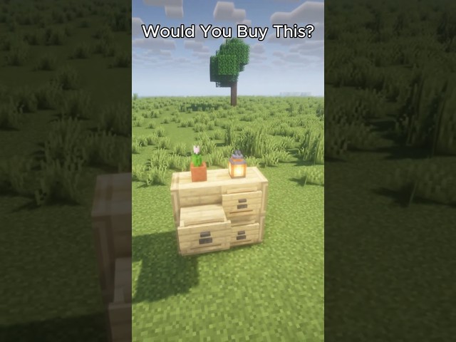 Would You Build This Minecraft Furniture? #minecraft #minecraftbuildingtutorial #shorts  #tutorial