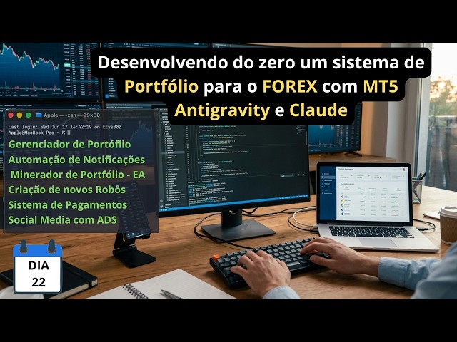 Dia 22 - Sistema de Gerenciamento de Portfólio e Robôs para o Forex com Antigravity e Claude Code