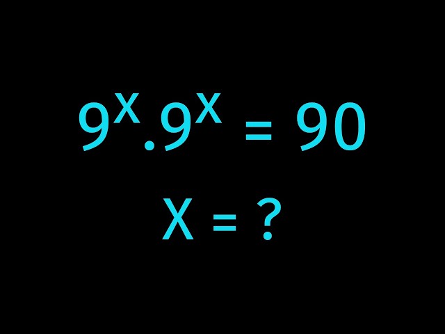 Solve for x in this nice exponential equation | Math Olympiad Mathematics