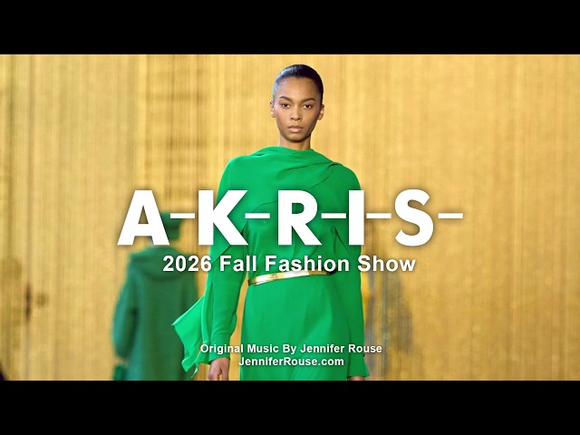AKRIS 2026 Fall Fashion Show - Paris Fashion Week - Original Music By Jennifer Rouse