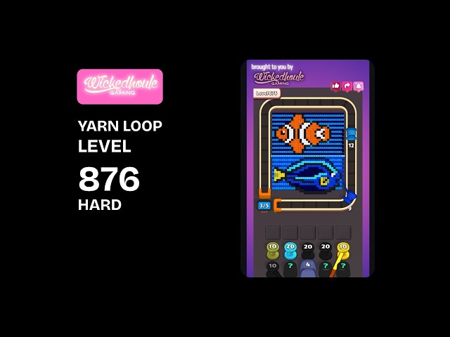 Yarn Loop Level 876 Hard Walkthrough | Easy Solution