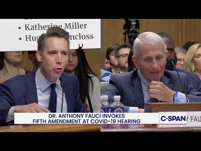 Sen. Josh Hawley Grills Dr. Anthony Fauci: "Nothing says honesty like taking the Fifth!"