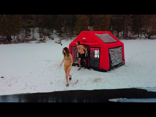 Winter Camping & Polar Plunging with My Wife: An Icy Adventure!