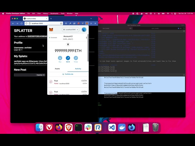 Splatter: Twitter clone on the Blockchain with Lens Protocol