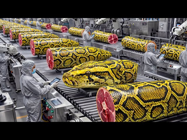 Inside a High-End Python Leather Handbag Factory (Full Process)