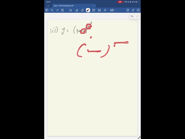 Calc. 1 Final Review 