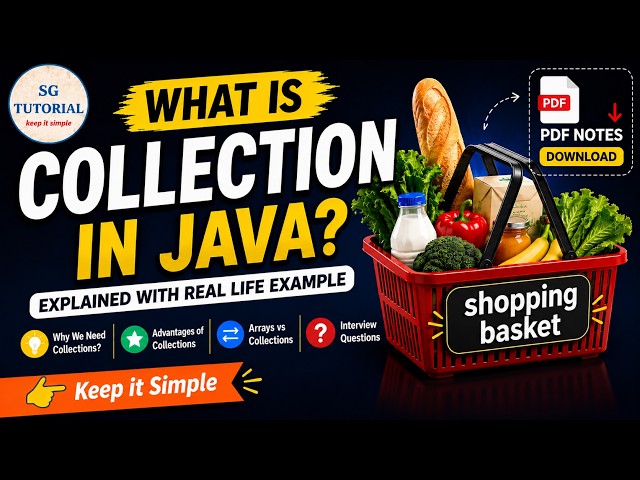 What is Collection in Java? | Shopping Basket Example  | Java for Beginners | Interview Questions