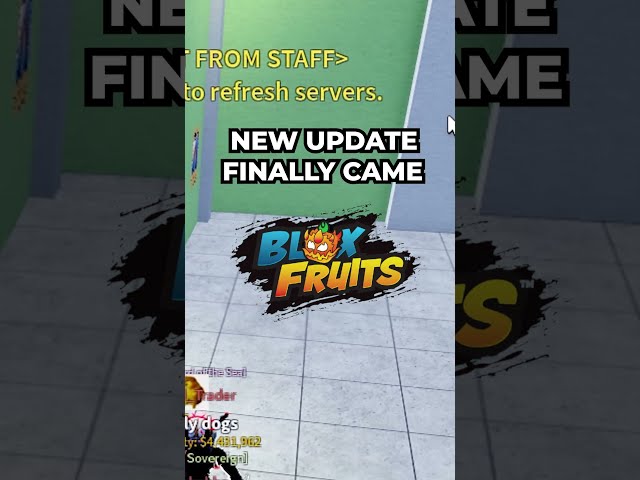 W NEW UPDATE IN BLOX FRUITS  #bloxfruits #roblox