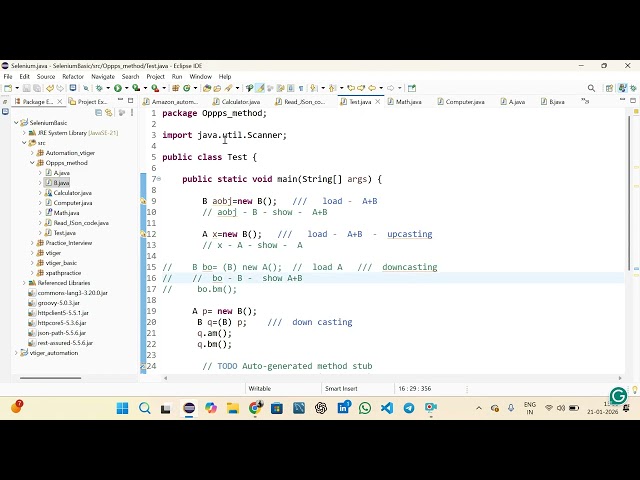 Up Casting & Down Casting By - Rahul Sir (21st Jan 2026)