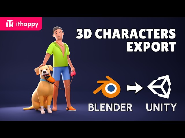 How to Export 3D Characters from Blender to Unity