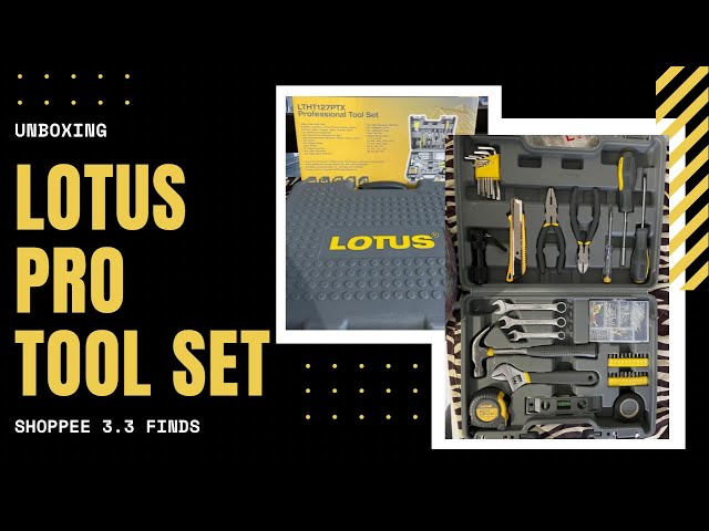 Unboxing: Lotus Pro Tools Set | Shopee 3.3 Finds