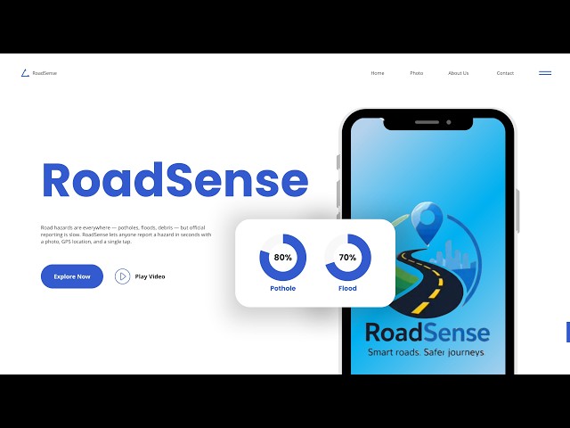 RoadSense — AI-Powered Road Hazard Reporting System | ICT602 Project Presentation