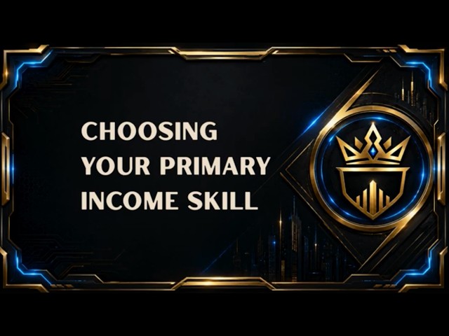 Module 13 of The One Person Empire Academy: Choosing Your Primary Income Skill