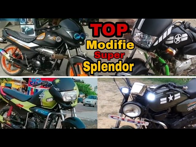 Top Modified super Splendor bike || Bike Modification || Best Modified Bike|| Super Splendor Bike
