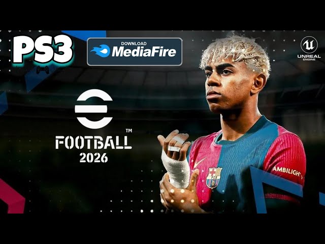 باتش تحويل PES 2018 إلى eFOOTBALL 2026 للبلايستيشن 3 مع جميع الانتقالات + القوائم والتعليق العربي !!