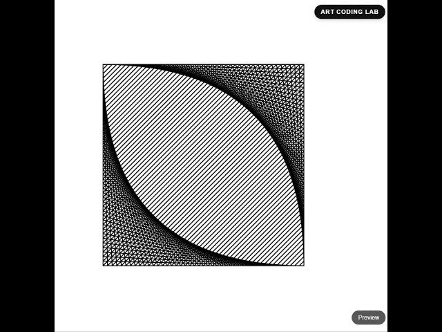 String art with p5js. Learn creative coding with Art Coding Lab